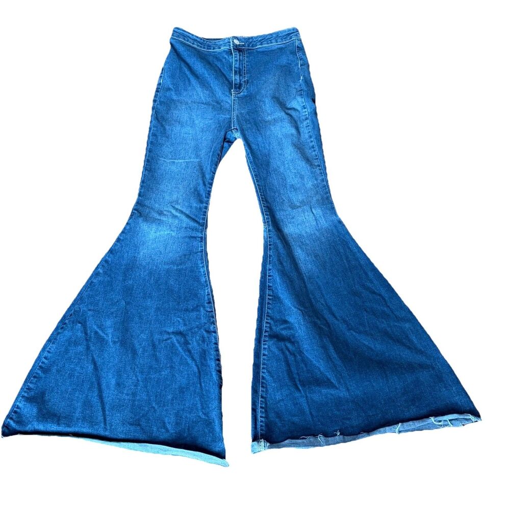 Free People We The Free Jeans 28**JUST FLOAT ON Super FLARE Bell Bottom 70s Boho